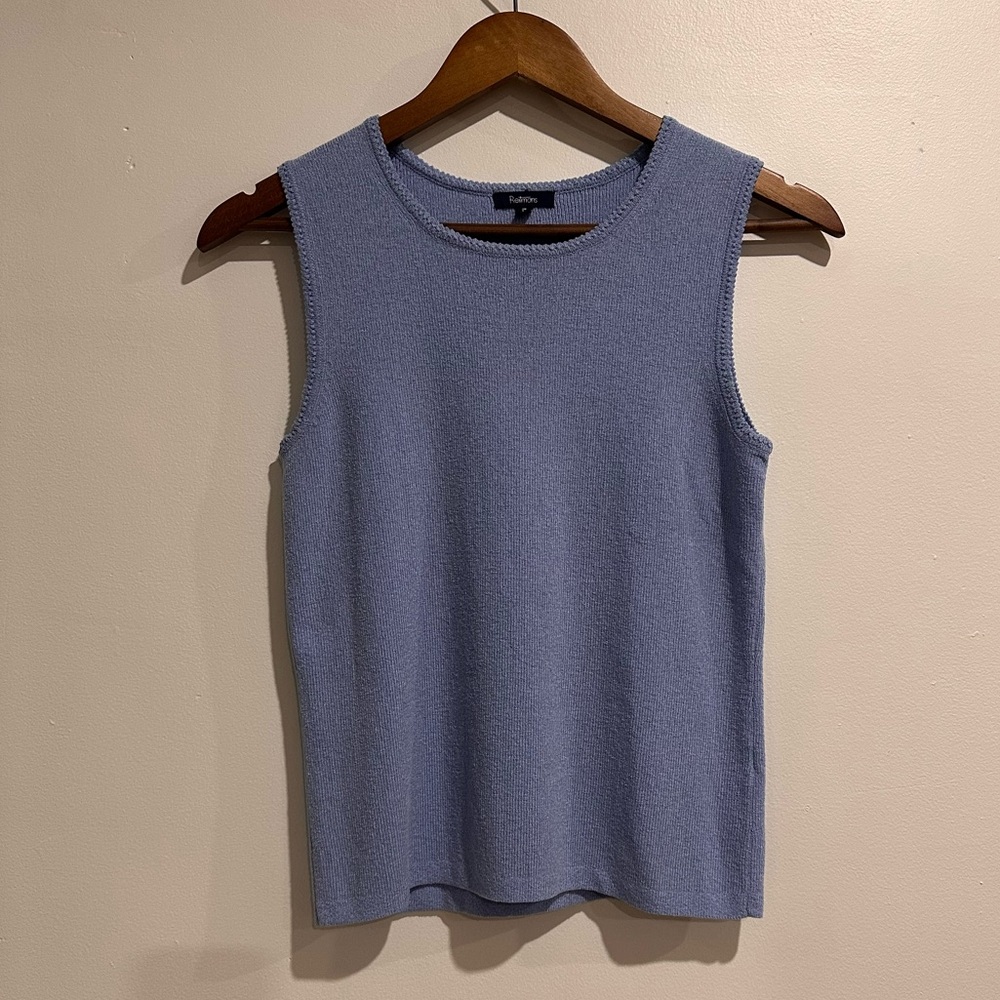 REITMANS Sleeveless Blue Knit Top